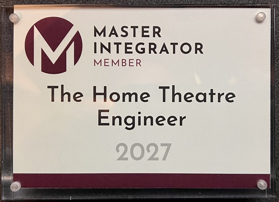Master Integrator member plaque for The Home Theatre Engineer, 2027